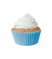 Forminha Greasepel Mini Cupcake Azul Bebe N.02 Lisa 45un