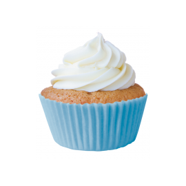 Forminha Greasepel Mini Cupcake Azul Bebe N.02 Lisa 45un