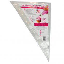 Saco de Confeitar Descartável Grande 50UN.