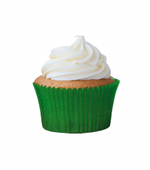 Forminha Greasepel Mini Cupcake Verde Bandeira N.02 Lisa 45un