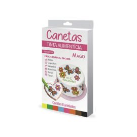 Canetas Tinta Alimentícia com 8 cores