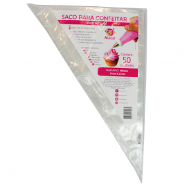 Saco de Confeitar Descartável Médio 50UN.