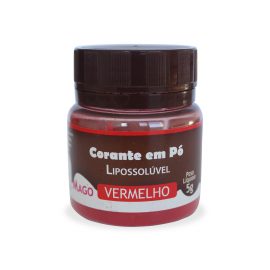 Corante Alimentício em Pó Lipossolúvel Vermelho 5g