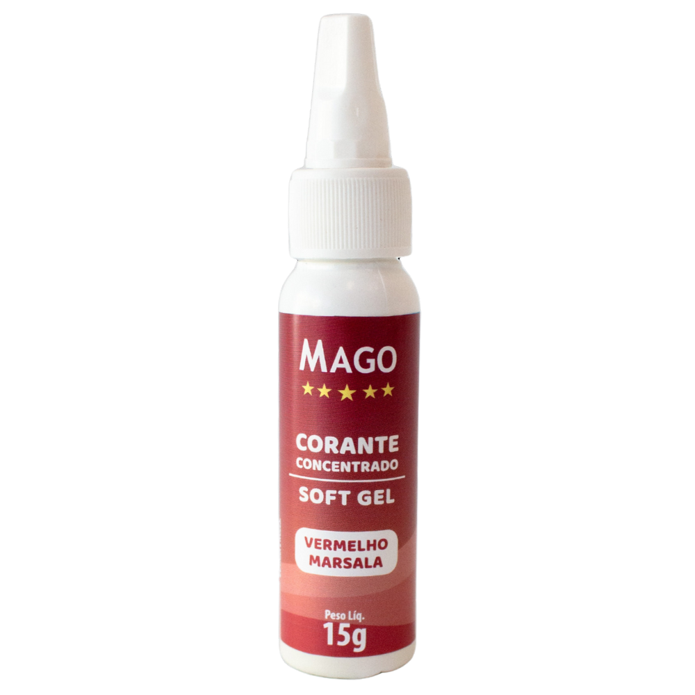 Corante Alimentício Soft Gel Vermelho Marsala 15g