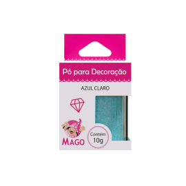 Pó para decoração Azul Claro 10G