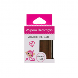 Pó para decoração Vermelho Brilhante 10G