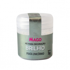 Pó para Decoração Prata Unicórnio 5g