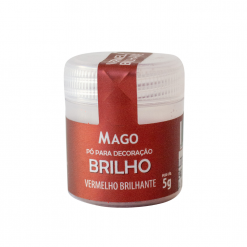 Pó para Decoração Vermelho Brilhante 5g