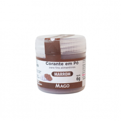 Corante em pó para fins alimenticio Marrom 1un 6g