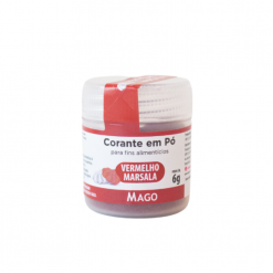 Corante em pó para fins alimenticio Vermelho Marsala 1un 6g