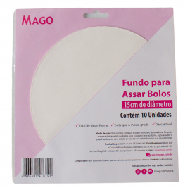 Fundo para assar bolos 15cm 10un
